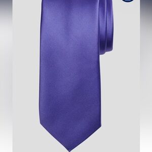 Egara Purple Satin Tie Formal Accessory